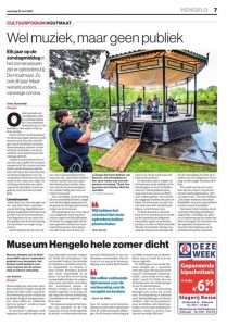 Cultuurpodium Houtmaat: muziek zonder publiek