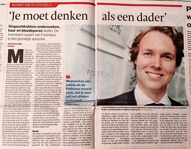Je moet denken als een dader